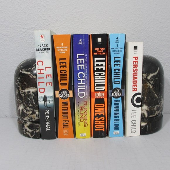 6 Lee Child Jack Reacher Paperback Books Mystery Thriller Persuader Personal - Picture 1 of 7